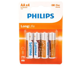 Bateria cynkowo-węglowa R6 / AA 1,5V LongLife R6L4B/10 /blister 4szt./