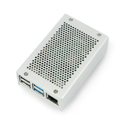 Obudowa do Raspberry Pi 4B - aluminiowa - srebrna