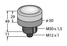 Lampa okrągła Turck K50BCLXRXPQ światło ciągłe