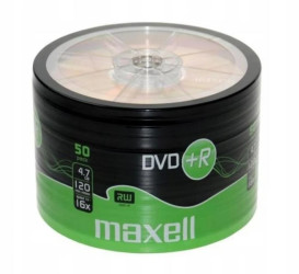PŁYTA DVD+R 47 16x (50 sztuk) FOLIA MAXELL / 275736.40.TE