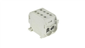 Blok Rozdzielczy 1-Torowy Al/Cu 1X70/2X50 Szary E.4163/Sz