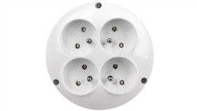 Rozgałęźnik Wtyczkowy 4-Gniazda Z/U Ro-40