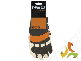 Rękawice robocze,skóra swinska licowa, neopren 97-606 NEO TOOLS