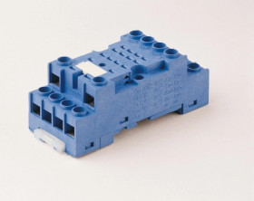 Gniazdo do serii 55.32/85.02 modułów 99.01, zaciski śrubowe, montaż na szynę DIN 35mm, (klip metalowy) 94.72SMA