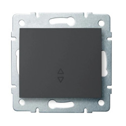 LOGI Łącznik schodowy śrubowy 10AX 250V grafit 021050141 25250