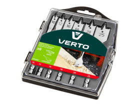 Wiertła do drewna łopatkowe 10 12 16 18 20 25mm zestaw 6 szt. 60H804 TOPEX