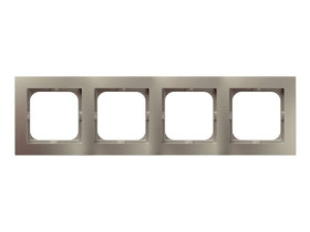 AS Ramka 4 poczwórna satyna light R-4G/45 OSPEL