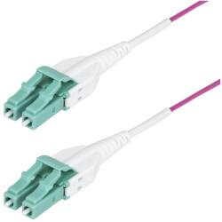 StarTech.com OM4RLCLC2M 2m (6ft) LC to LC (UPC) OM4 Multimode Fiber Optic Cable