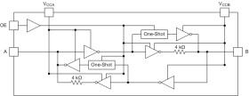 One-bit bidirectional voltage-level shifter with auto direction sensing and ±15kV ESD protection