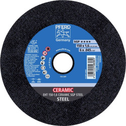 PFERD TOOLS EHT 150-1,6 CERAMIC SGP STEEL 61315016 Tarcza tnąca prosta 150 mm 25 szt. stal