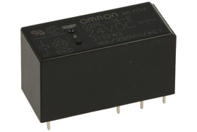Przekaźnik; elektromagnetyczny miniaturowy; G2RL-14-E 24VDC; 12V; DC; 1 styk przełączny; 16A; 250V AC; 16A; 24V DC; do gniazda;