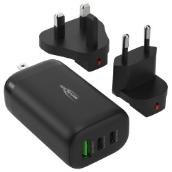 ANSMANN 65W USB-PD Travel Charger (UK/EU/US)