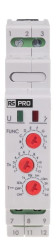 Timer Relay Szyna DIN 12 → 264V 2NO/1NC 1-stykowy RS PRO SPST 0.1 s → 576h 10 funkcyjny