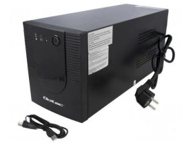 QOLTEC-53777 Zasilacz: UPS, 1,2kW, 2kVA, 220-230V, 375x138x165mm, 12V