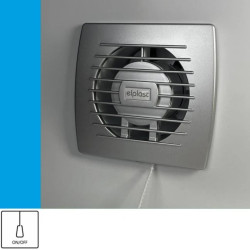 Wentylator domowy Eol 100PSF przełącznik pociągany, fi 100 mm, kolor srebrny