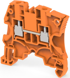 Screw terminal block, screw connection, 4.0 mm², 2 pole, 32 A, 8 kV, orange, 1SNK505030R0000