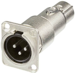 Adapter przelotowy XLR