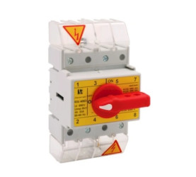 Rozłącznik izolacyjny 4P 80A z pokrętłem na rozłączniku czerwonym RSI-4080W03