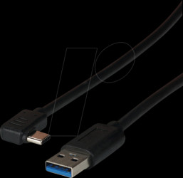 EBUSBC-USBC5GAK.1 USB 3.0 cable, A connector to C connector, angled, 1 m
