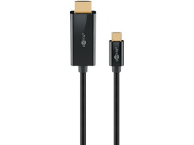 Kabel USB-C do HDMI 4K @ 60 Hz, 3 m, czarny Wtyk USB-C...