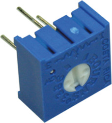 Cermet trimmer potentiometer, 500 Ω, 0.5 W, THT, on top, 3386P-1-501LF