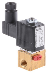 Zawór elektromagnetyczny 24 V DC Burkert 3-drogowy G 1/8 cala żeńskie 1/8cal NC
