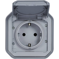 Legrand Plexo 069730L Wet Room Switch Grey IP44 IK08 Protection