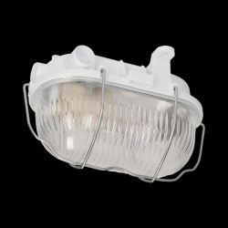 OVAL 60 7040T/R. oprawa oświetleniowa. 60W. E27. IP54. klosz szklany. stalowa osłona A1130