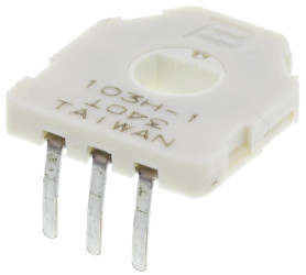 Potencjometr 10kΩ Bourns średnica wału 4 mm 0.05W Otwór przezierny