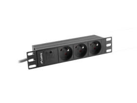 LISTWA ZASILAJĄCA RACK PDU 10 LANBERG 1U 16A 2M 3X 230V PL CZARNA