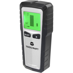 TOOLCRAFT BT-3216725 Detector for live wires wood ferrous non-ferrous metal