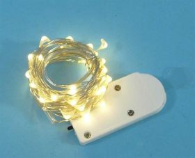 LAMPKI LED-30szt ŁAŃCUCH 3V WC 3mb