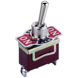 TruComponents 751445 Toggle switch Panel Mount On/Off/On DPDT Screw Terminals