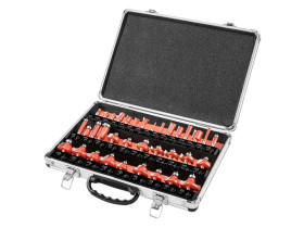 Frezy widiowe trzpień 8 mm zestaw 35 szt 56H240 GRAPHITE