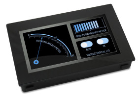 Cyfrowy miernik panelowy wielofunkcyjny Prąd, Napięcie Lascar TFT