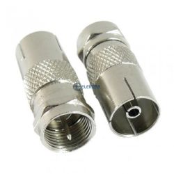 Przejście F wtyk / antenowe gniazdo IEC