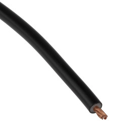 Przewód montażowy 1 mm² Czarny Staubli PVC 17 AWG 1,5 kV dł. 25m 259/0,07 mm +70°C