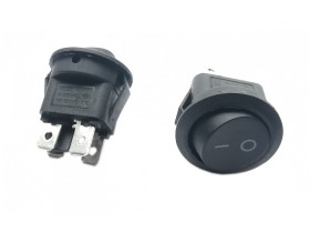 Przełącznik klawiszowy 2 pozycje 4 pin okrągły fi-20mm 1A 250V