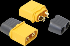 330060 Connector for Li-polymer batteries, 2-pin, XT60, with cap