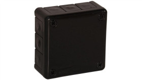 Puszka Natynkowa Pusta 12 Wlotów Viplast Vp-41 Czarna Ip55 98X98x42mm 041-05