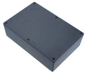 1591XXFSBK Hammond Black ABS Enclosure 221 x 150 x 64mm