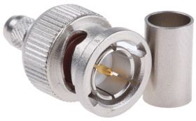 Złącze koncentryczne Montaż na kablu Męski 75Ω typ złącza Złącze BNC 0 to 4GHz Połączenie zagniatane typ kabla RG62 A/U