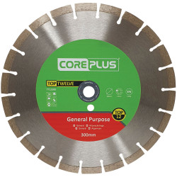 Core Plus CORDBTT12300 Top Twelve General Purpose Diamond Blade 300mm