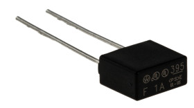 Bezpiecznik nieresetowalny 1A 125V ac Wickmann F Nylonowe 100 A rozstaw 5.08mm