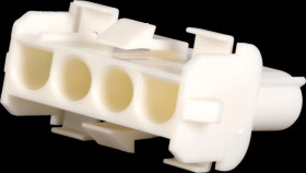 0-0350780-1 4-pin Mate-N-LOK receptacle housing, 1-row