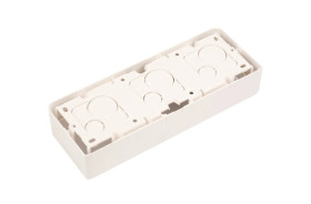 MOSAIC Puszka natynkowa pojedyncza pozioma /6-8modułów/ biała 080286