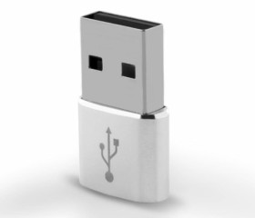 ADAPTER USB/TYPE C SREBRNY REVERSE
