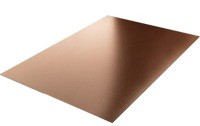 BLACHA1.0CU200X100F Blacha miedziana, miękka z folią ochronną - długość 200mm - szerokość 100mm; grubość 1.0mm
