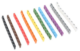 Oznaczniki kabli Zatrzask HellermannTyton zakres 4.3 → 5.3 Clip On Cable Marker ilość 100