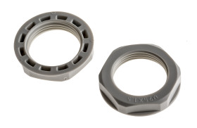 Nakrętka do dławnic kablowych gwint: M25 Nylon 66 Szary IP68 RS PRO